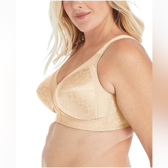 Playtex 18 Hour Ultimate Lift & Support Wireless Bra 4693 42DD Peach Floral NWT - Picture 7 of 7